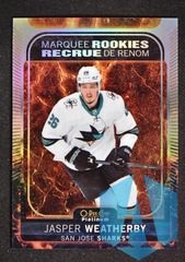 2021-22 OPC Platinum Hot Magma Marquee Rookies #270 Jasper Weatherby 033/499